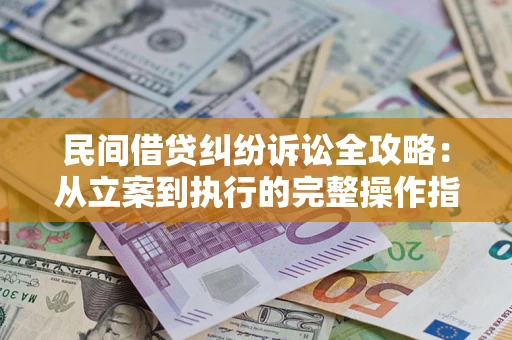 武汉民间借贷纠纷诉讼全攻略：从立案到执行的完整操作指南