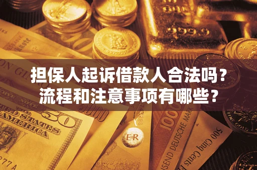 武汉担保人起诉借款人合法吗？流程和注意事项有哪些？