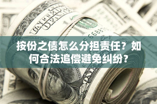 武汉按份之债怎么分担责任？如何合法追偿避免纠纷？
